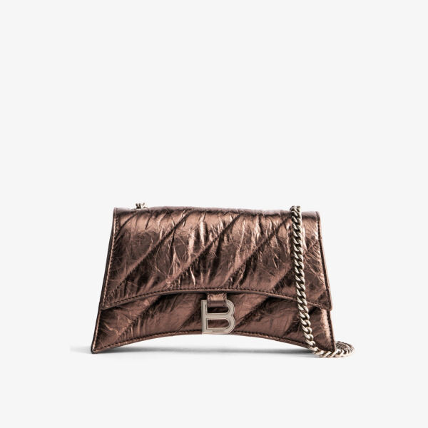 

Кожаный кошелек «Песочные часы» на цепочке Balenciaga, бронзовый