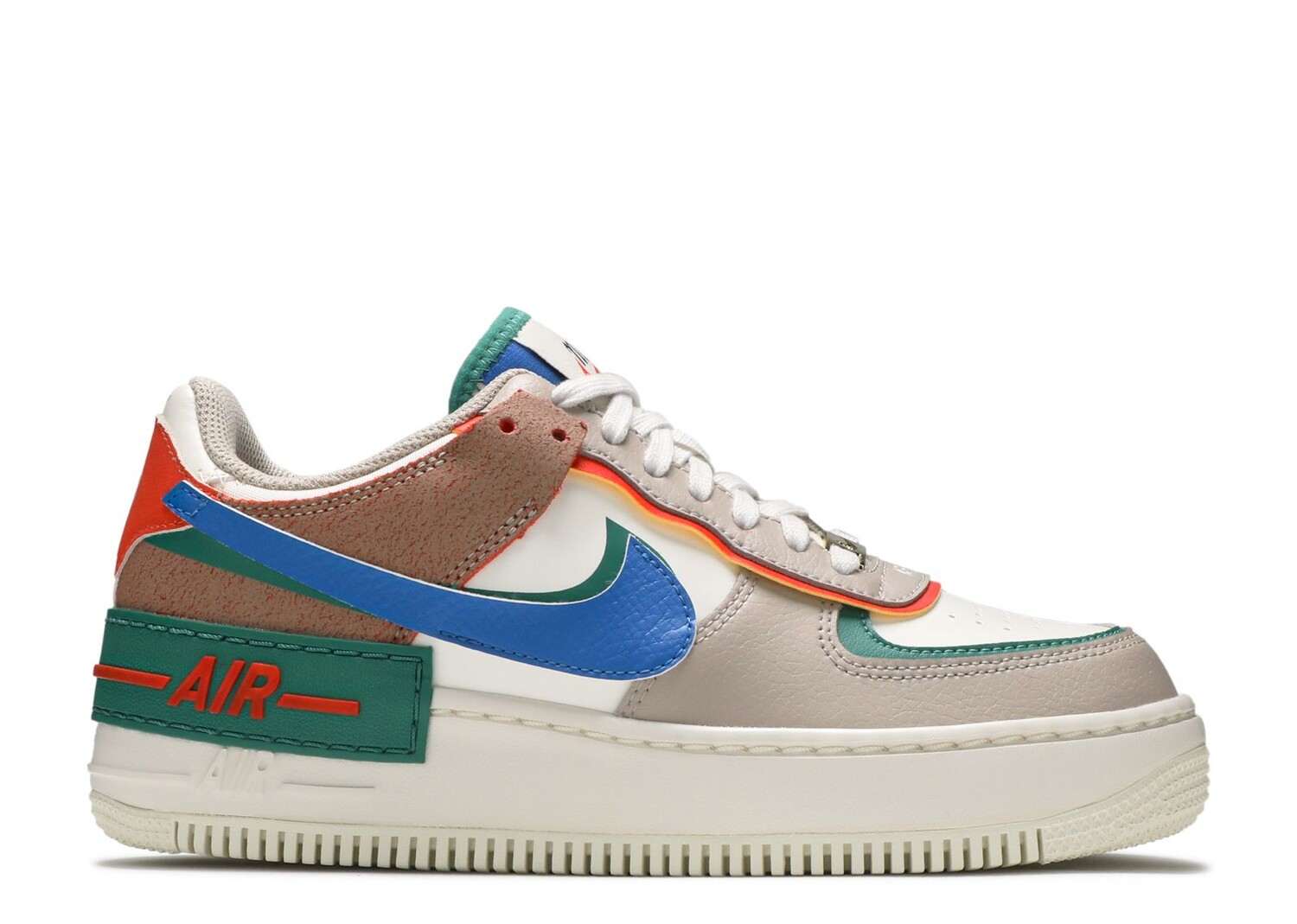 

Кроссовки Nike Wmns Air Force 1 Shadow 'Sail Signal Blue Green', белый