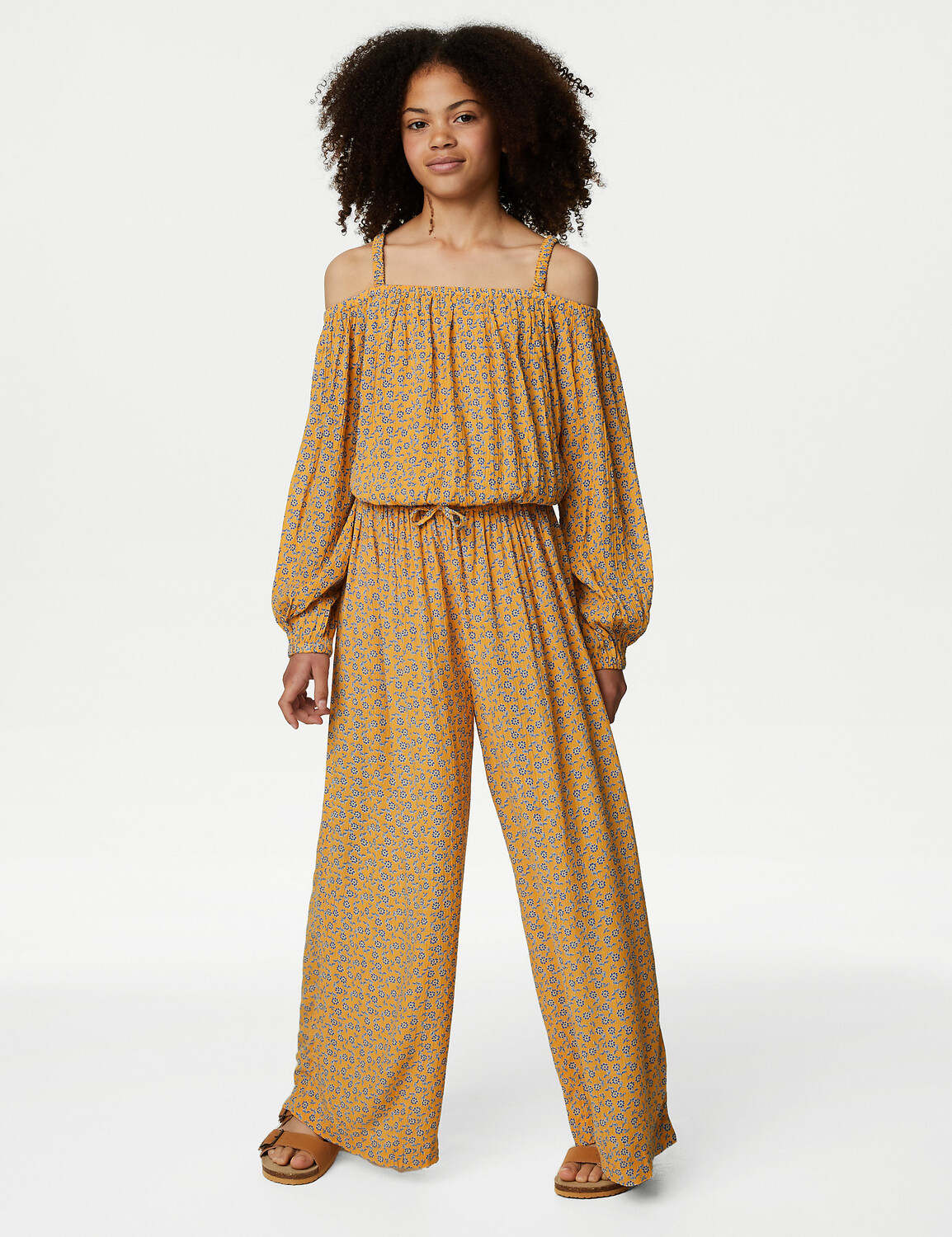 

Брюки с цветочным принтом (6–16 лет) Marks & Spencer