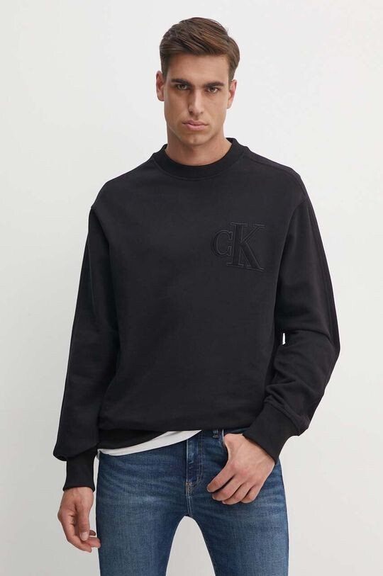 

Хлопковая толстовка Calvin Klein Jeans, черный