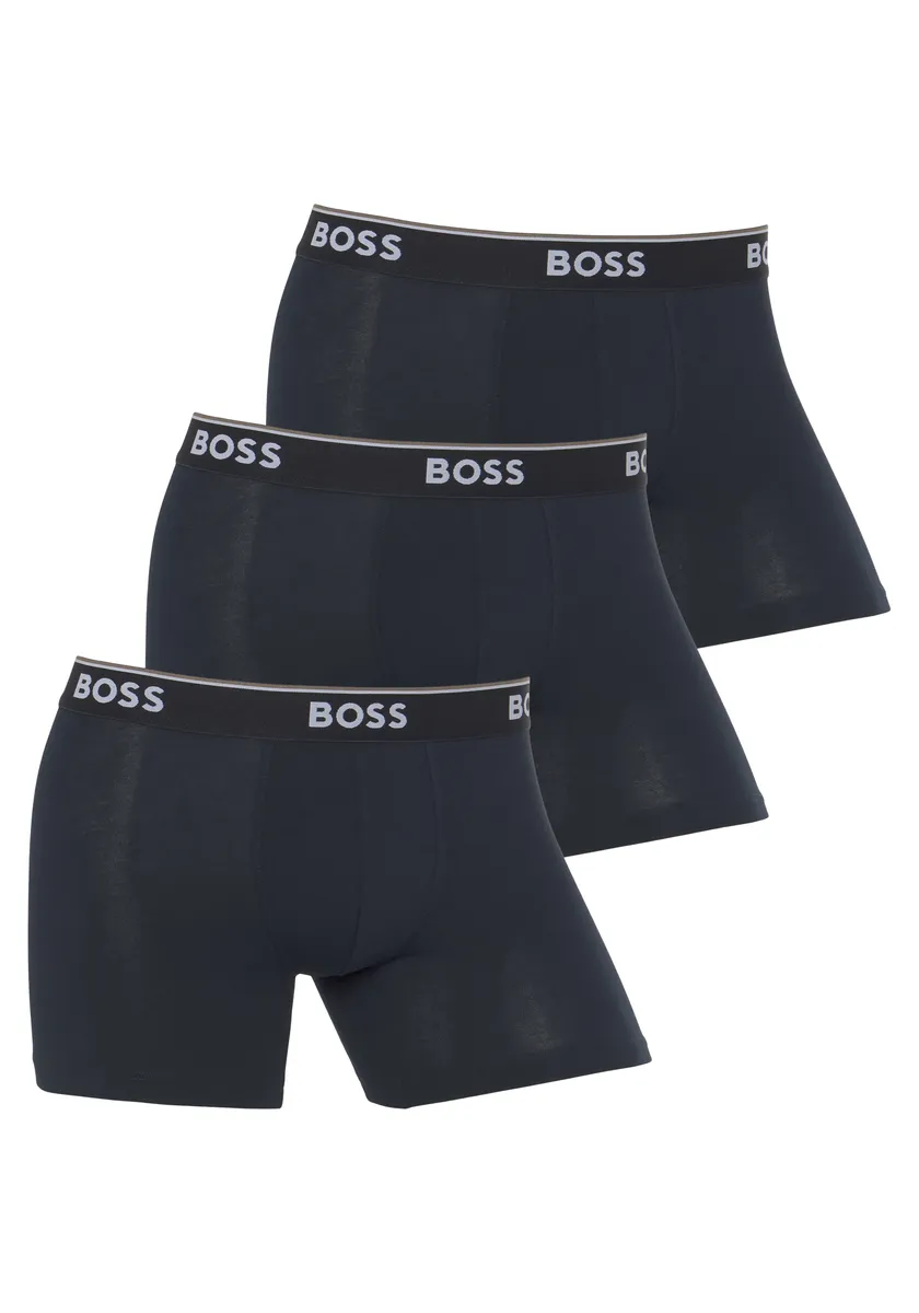 

Боксеры BOSS "BoxerBr 3P Power" (3 шт. в упаковке, 3 шт. в упаковке), с эластичным поясом с логотипом BOSS, черный