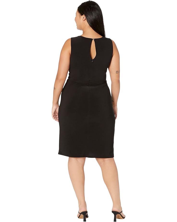 Платье Vince Camuto Ity Bodycon with Ruched Front Skirt, черный