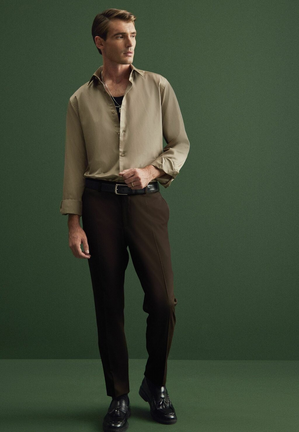 

Рубашка Regular Fit Next, цвет bronze brown