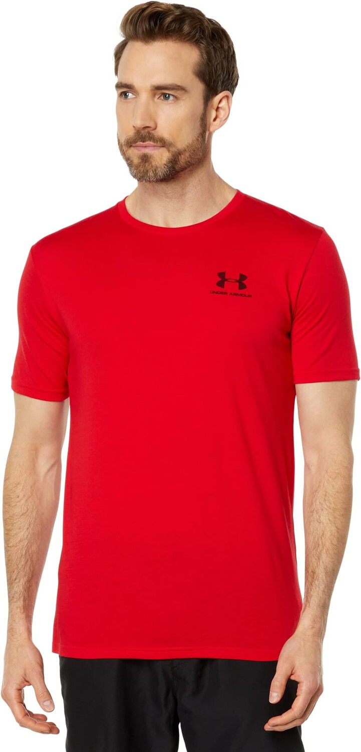 

Sportstyle Левая грудь с коротким рукавом Under Armour, красный/черный
