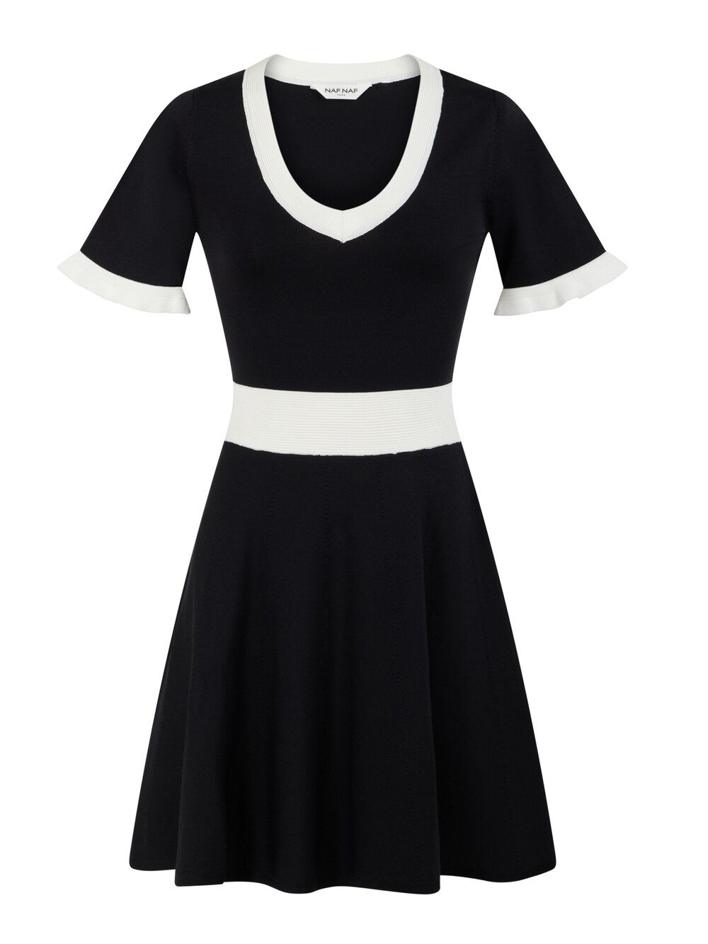 Платье Naf Naf Leandre, черный платье naf naf нежного цвета 38 размер