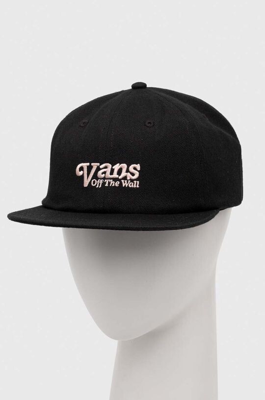 

Шапка с козырьком с добавлением хлопка Vans, черный