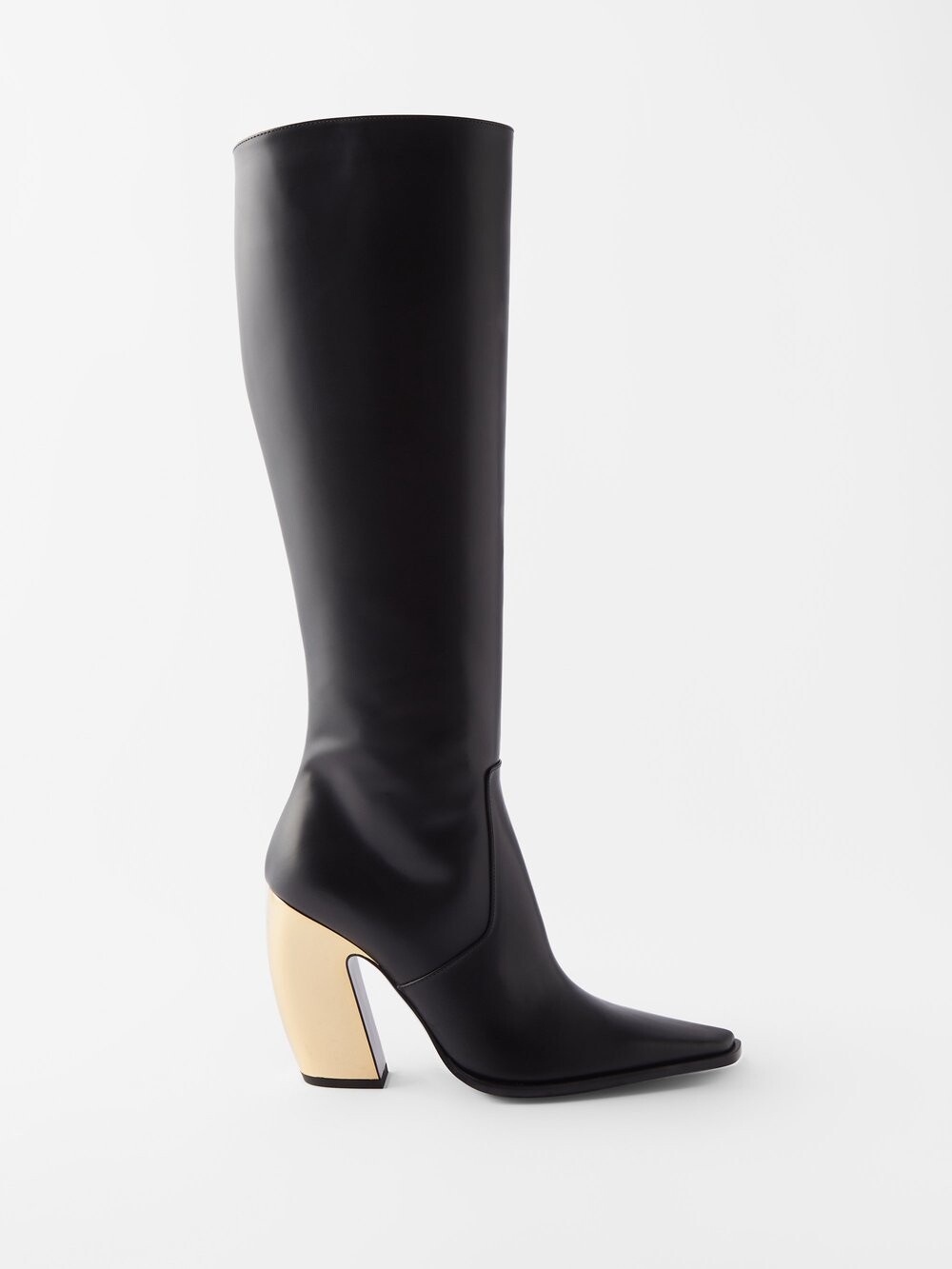 

Кожаные ботинки до колена tex 100 Bottega Veneta, черный