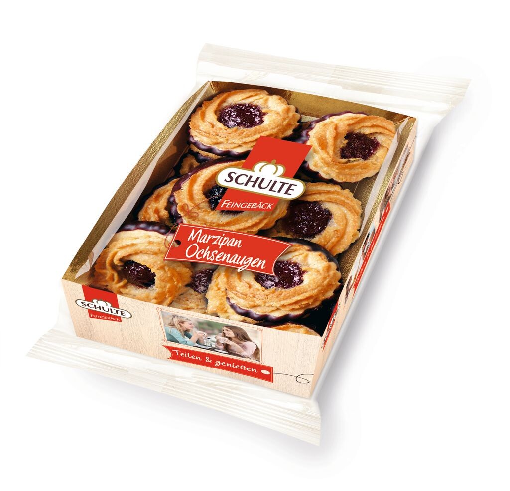 

Темное песочное печенье MARZIPAN OX EYES от Schulte, 200г