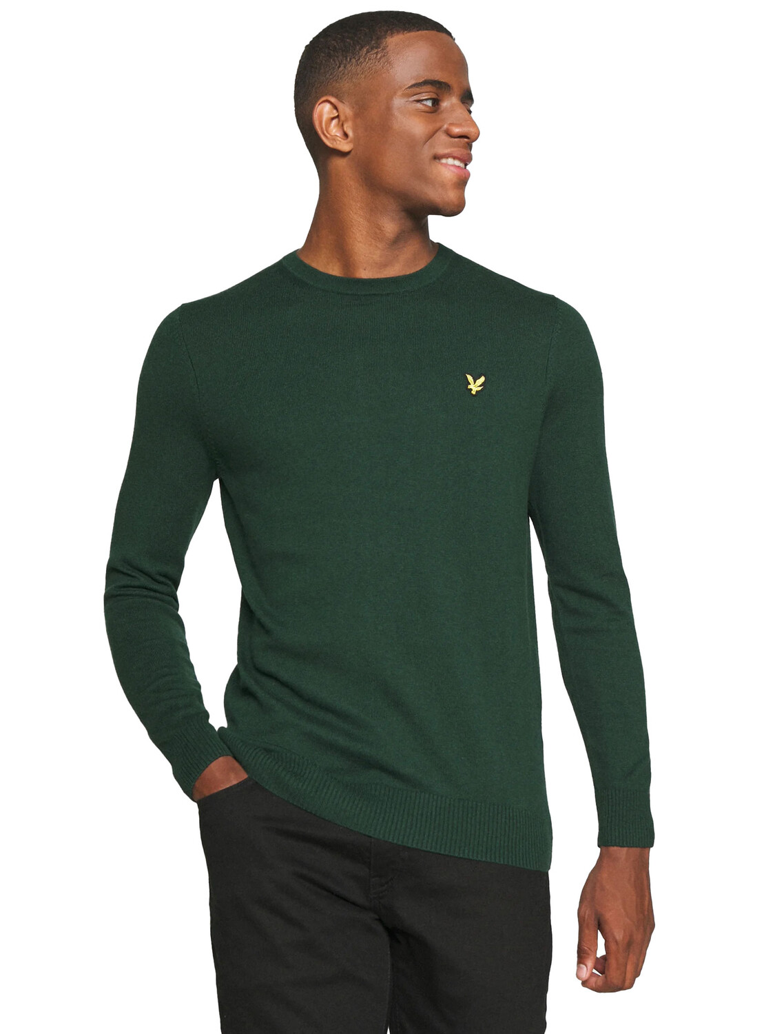 

Свитер LYLE & SCOTT с круглым вырезом, зеленый