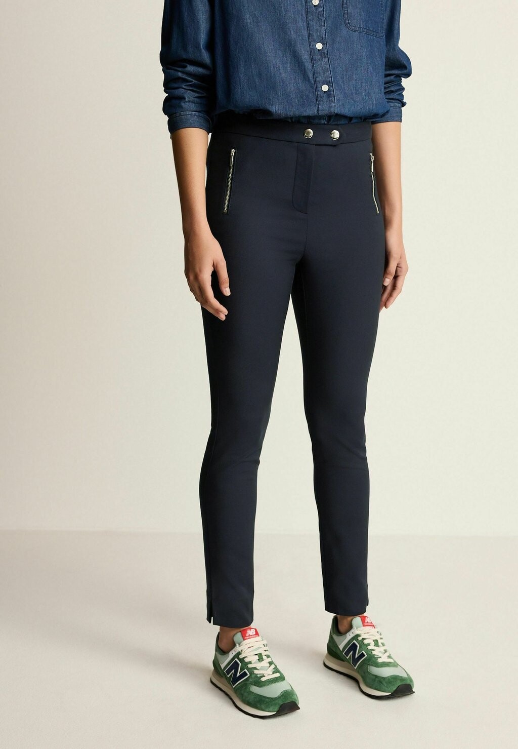 

Чиносы ZIPPED DETAIL SKINNY Next, синий