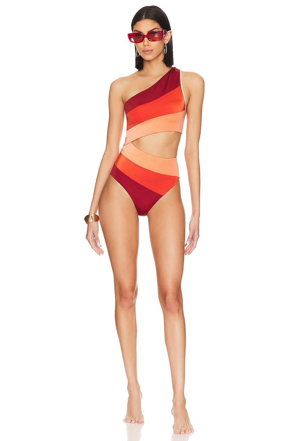 купальник beach riot marie one piece цвет desert sun Купальник BEACH RIOT Joyce, цвет Desert Clay Colorblock