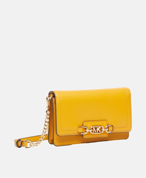 

Кожаная сумка-мессенджер Michael Michael Kors, желтый