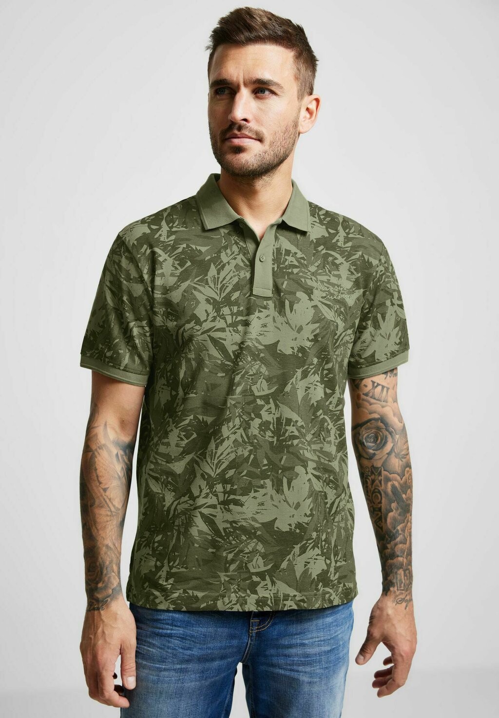 

Рубашка-поло PRINT Street One MEN, цвет grün