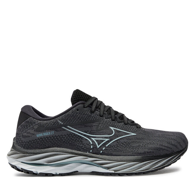 

Кроссовки Mizuno Wave Rider 27 J1GC2303 Ebony/Iblue/Black 2, черный