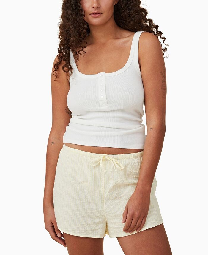 

Женская майка для сна Henley COTTON ON, белый