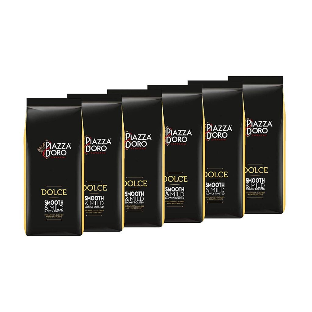 

Кофе в зернах PIAZZA D'Oro Dolce Espresso 100% цельные зерна арабики 6 х 1 кг зерен для эспрессо