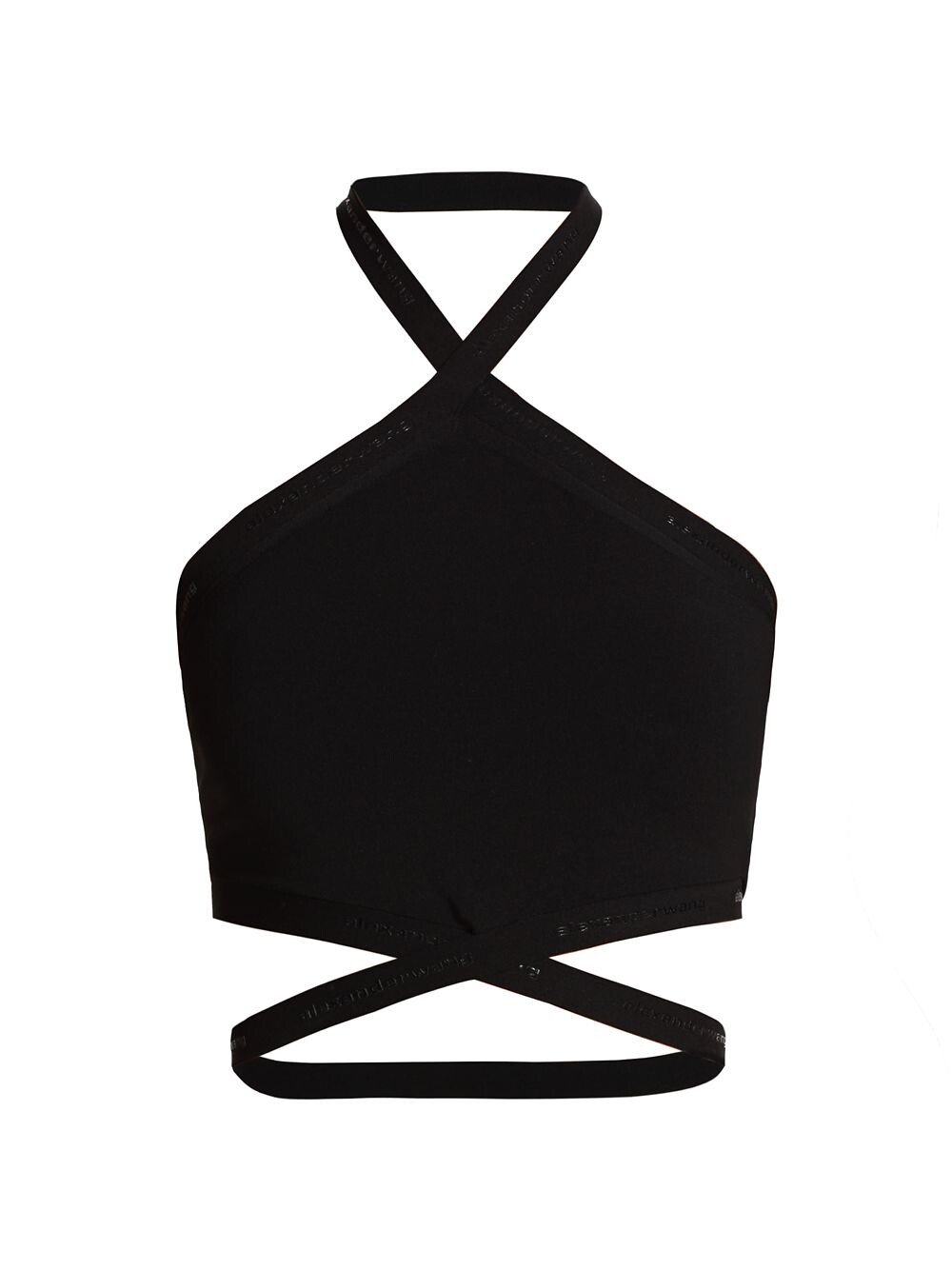 

Топ Criss Cross с лямкой на шее alexanderwang.t, черный