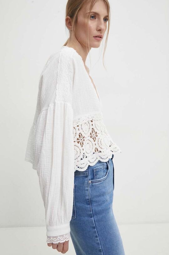 

Хлопковая блузка Answear Lab, белый