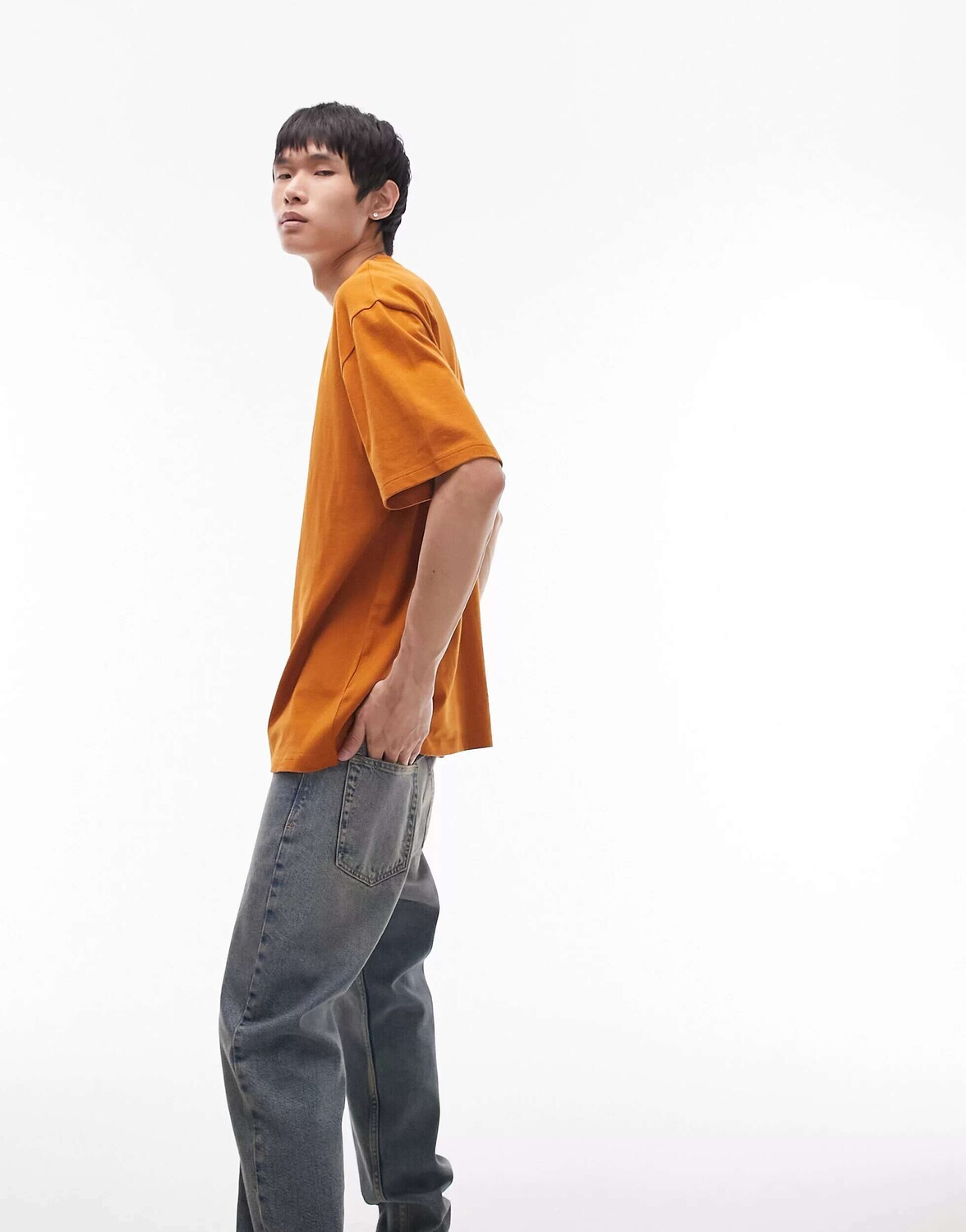 

Ржавая футболка оверсайз Topman