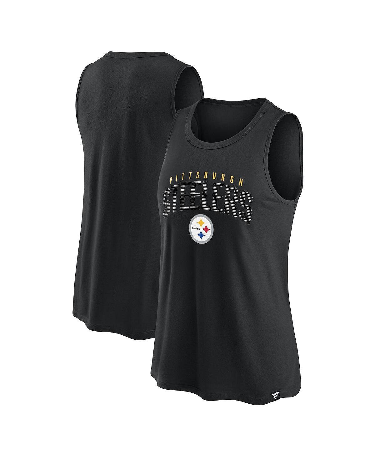 

Женская черная фирменная майка Pittsburgh Steelers Classic Rhine без рукавов Fanatics, черный