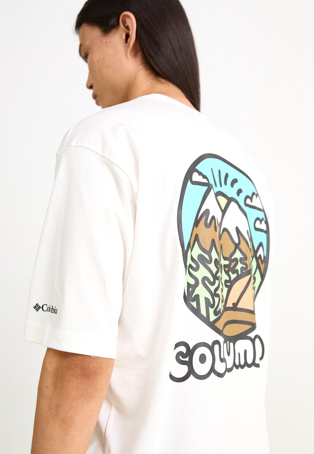 

Принт на футболке CAMP KELLER GRAPHIC TEE Columbia, белый