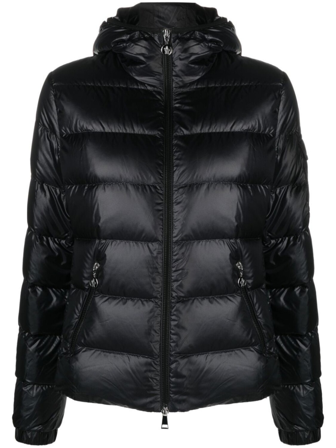 

Moncler пуховик с капюшоном, черный