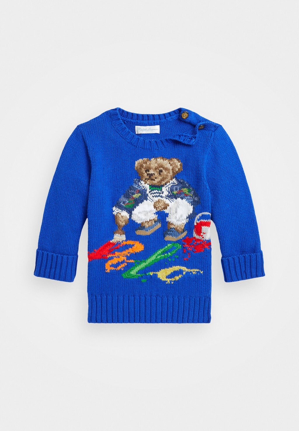 

Вязаный свитер BABY Polo Ralph Lauren, цвет sapphire star