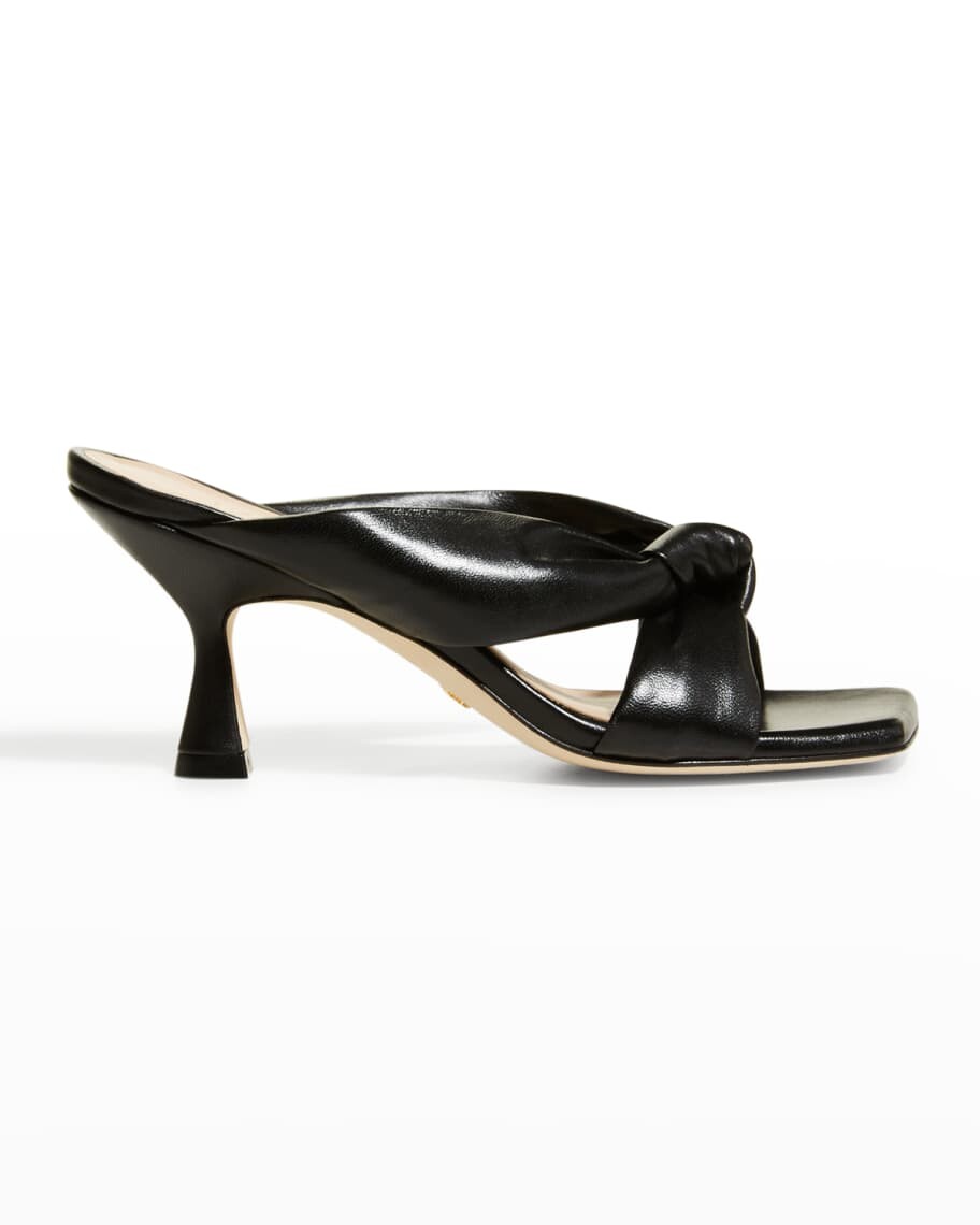 

Сандалии Playa с узлом на каблуке-рюмочке Stuart Weitzman