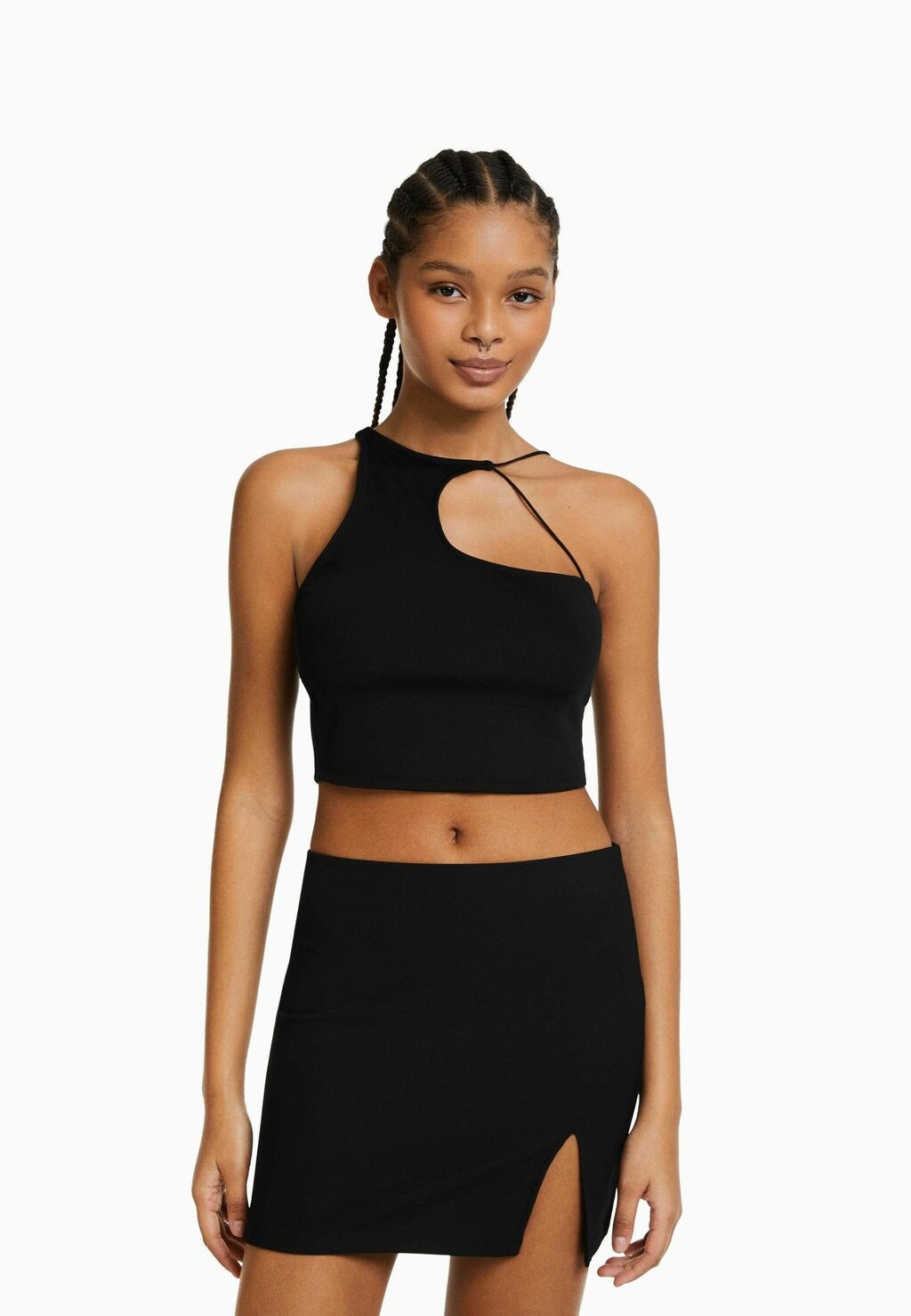 

Мини-юбка Bershka, черный