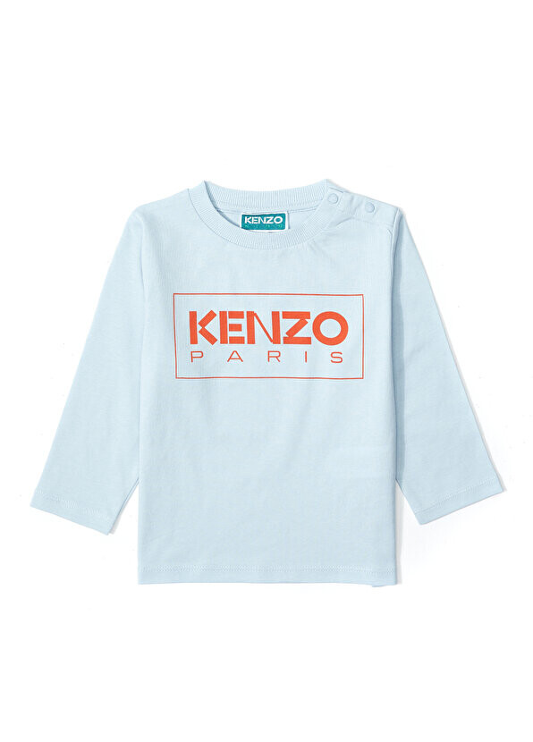 

Футболка для мальчика с синим логотипом Kenzo