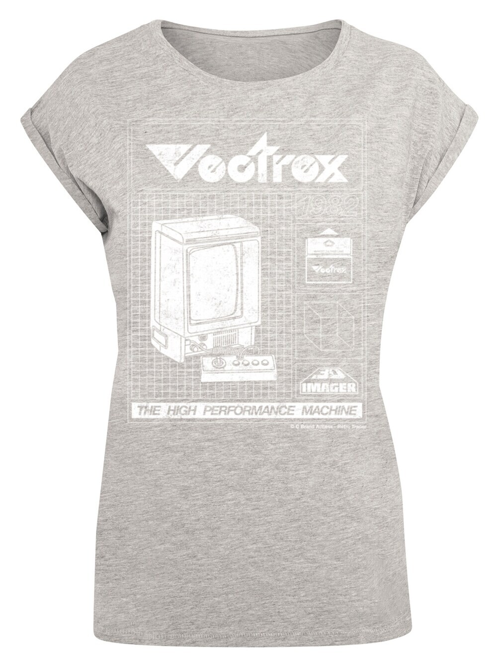 

Рубашка F4Nt4Stic Retro Gaming Vectrex 1982, серый