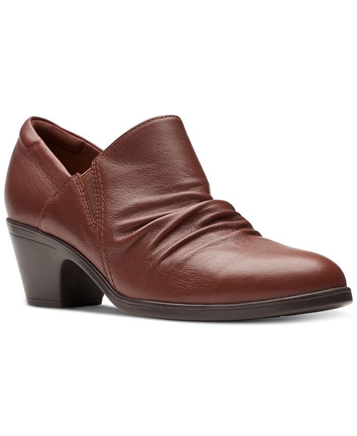 

Женские ботильоны Emily 2 Cove до щиколотки Clarks, коричневый