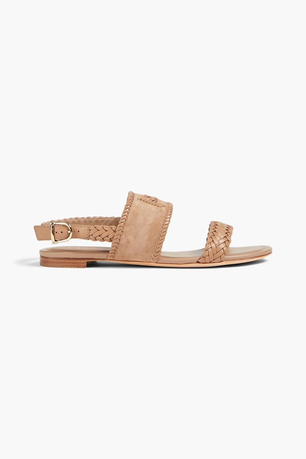 

Босоножки с пяткой на пятке из плетеной кожи и замши Tod'S, светло-коричневый