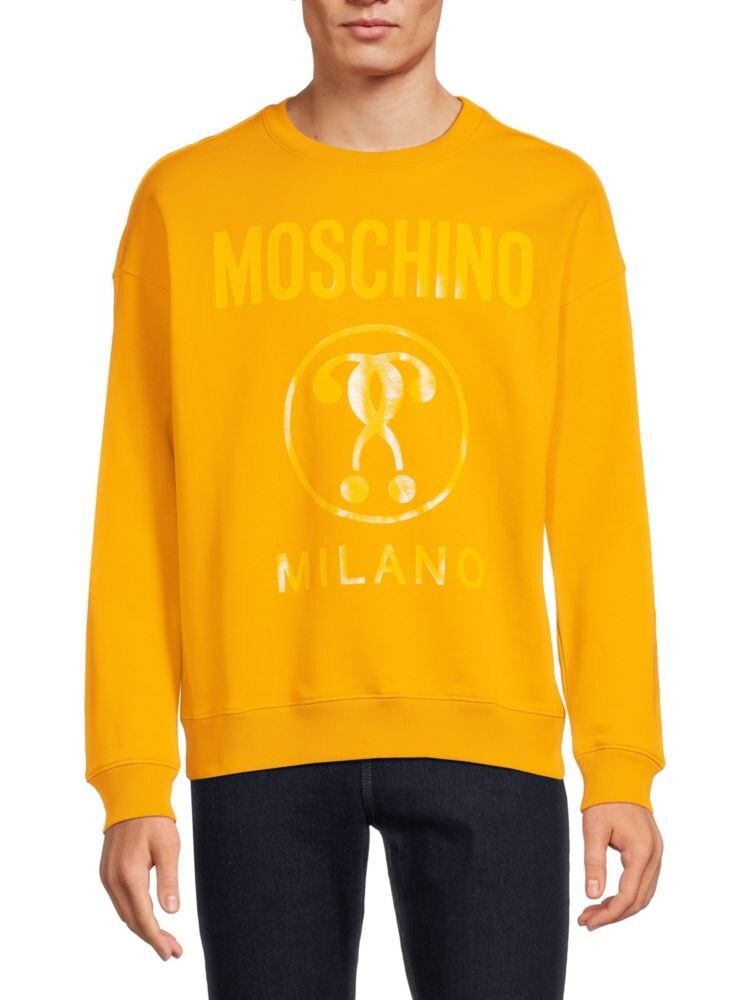 

Толстовка с логотипом в виде двойного вопросительного знака Moschino, желтый