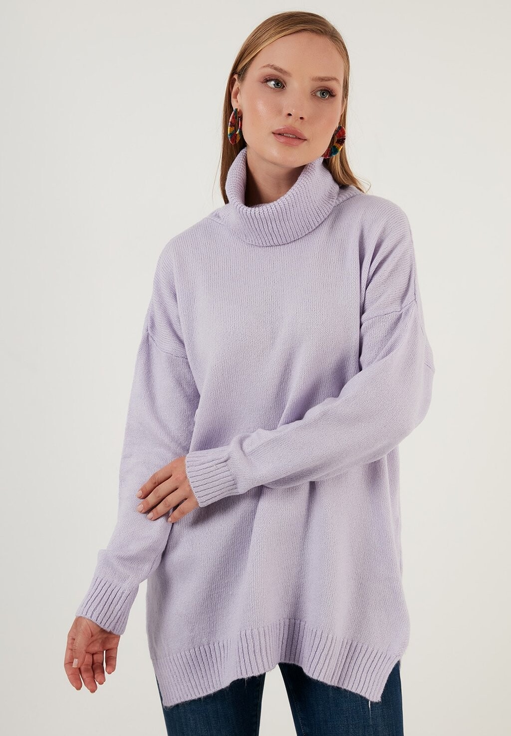 

Свитер LELA Loose Fit, сиреневый, Фиолетовый;серый