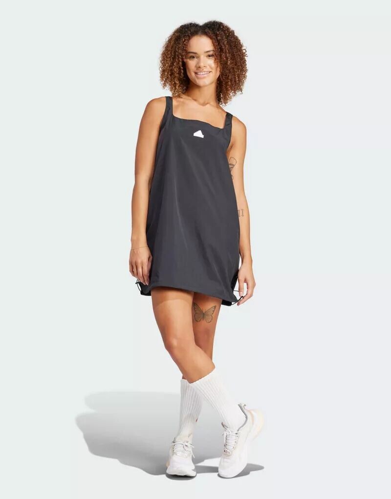 

Черное летнее платье adidas City Escape adidas performance