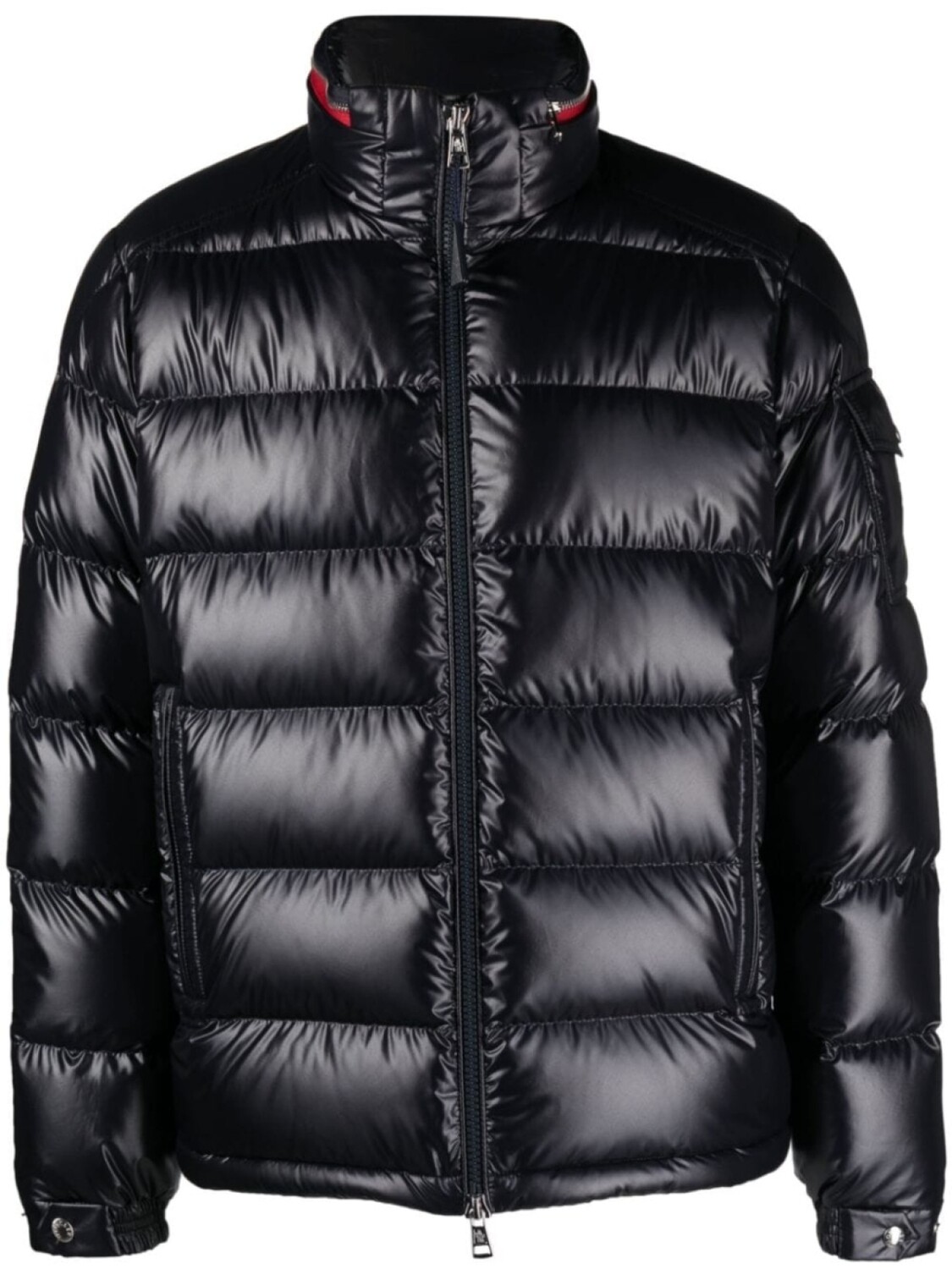 

Пуховик с нашивкой-логотипом Moncler, черный