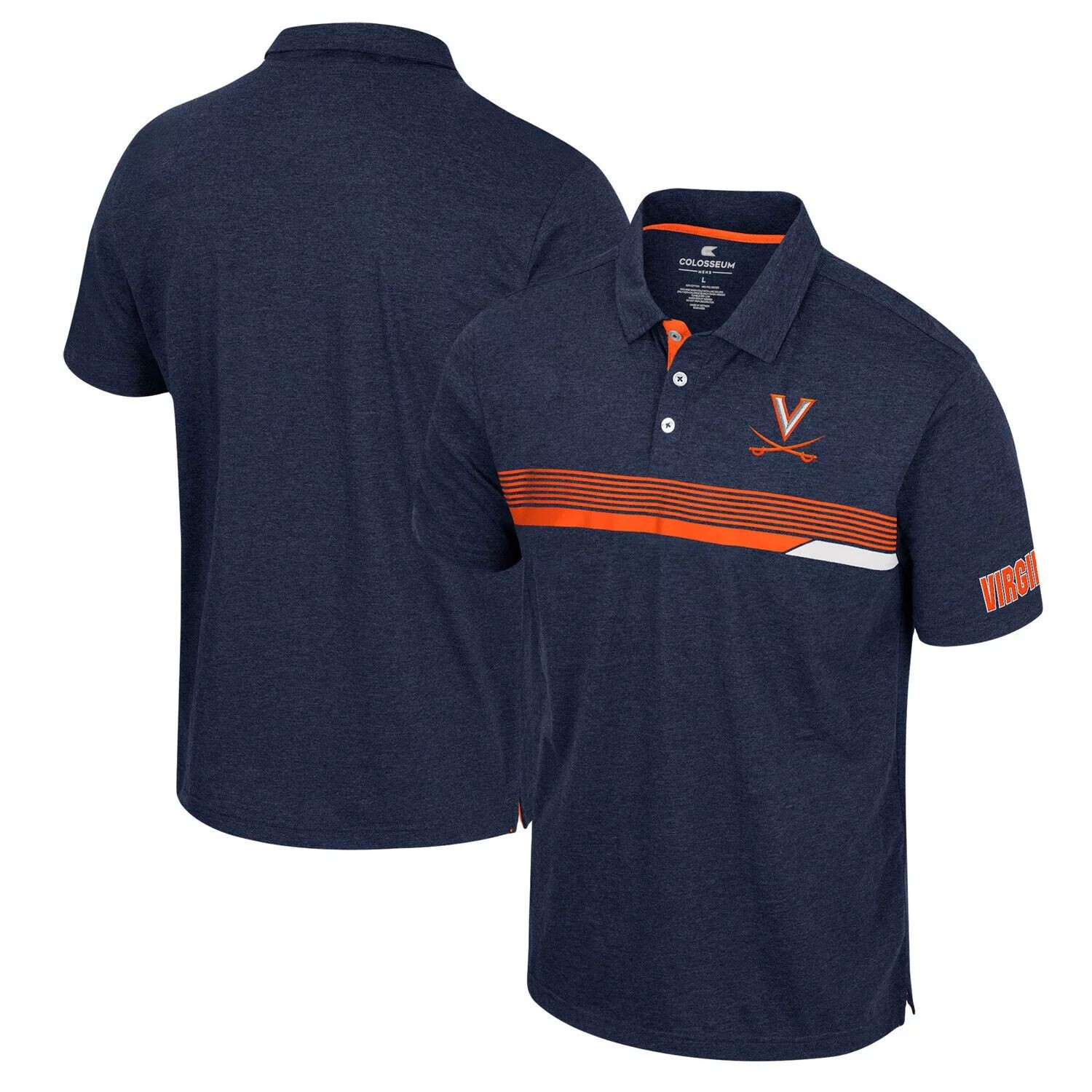

Мужская темно-синяя рубашка-поло Virginia Cavaliers No Issueo Colosseum