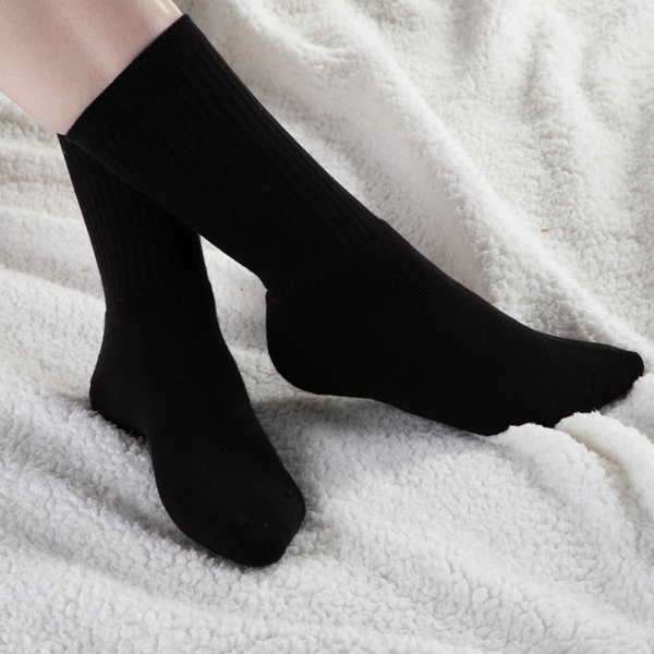 Женские носки 5 шт., черный woman socks cute lolita lace ruffle socks cotton breathable streetwear crew socks sports socks