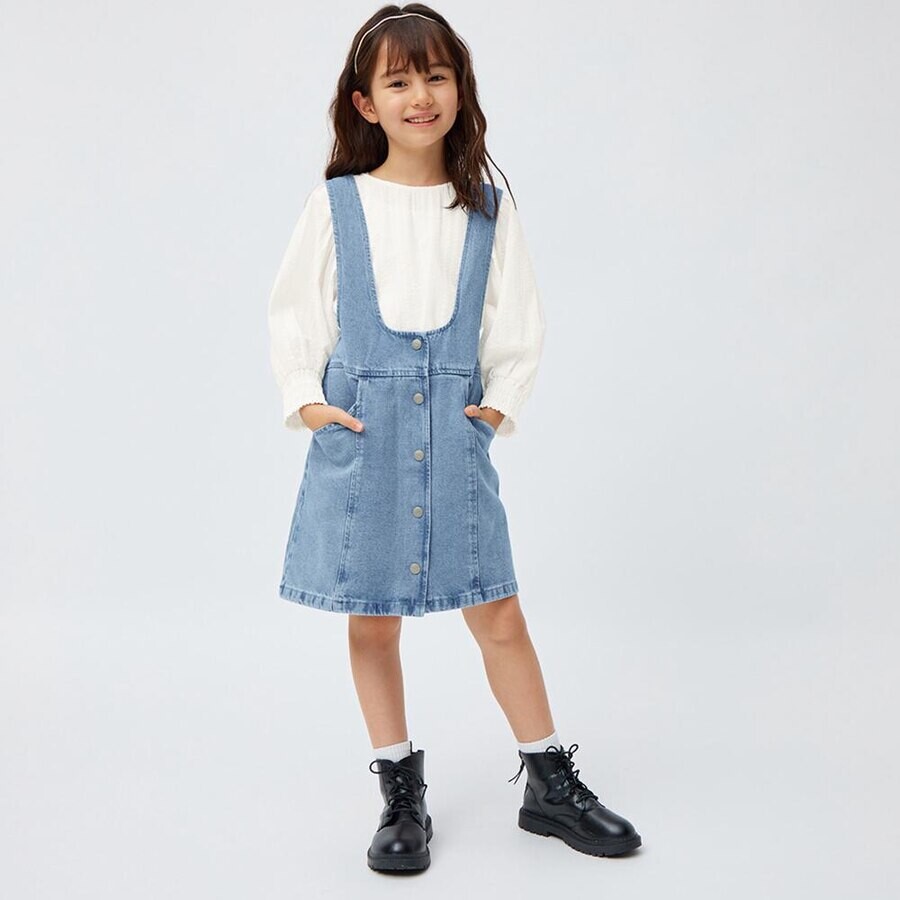 

Джинсовый комбинезон GIRLS с юбкой GU, синий