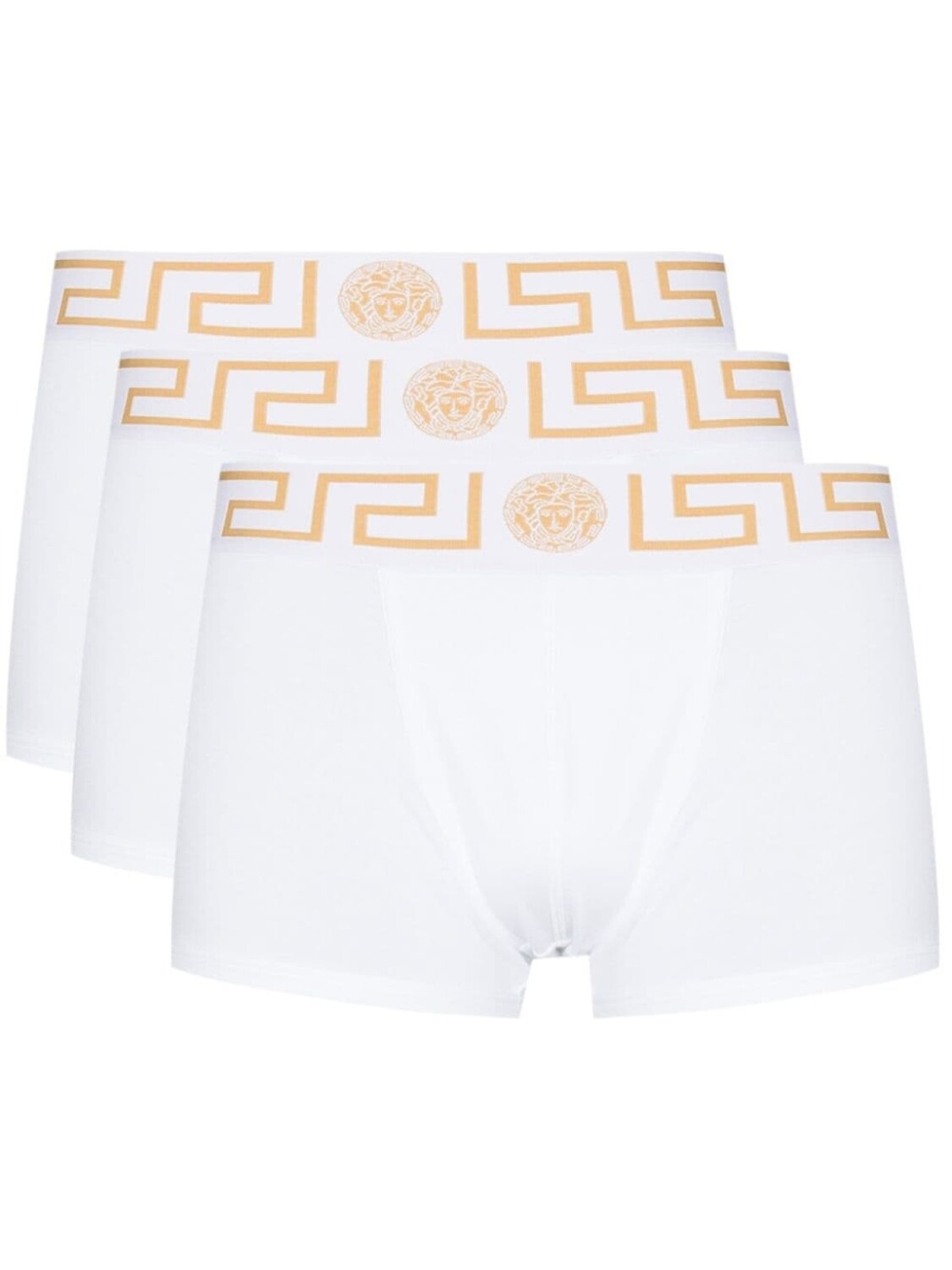 

Versace комплект из трех боксеров с узором Greca, белый