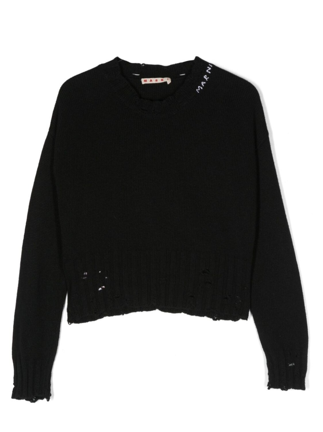 

Marni джемпер с эффектом потертости, черный
