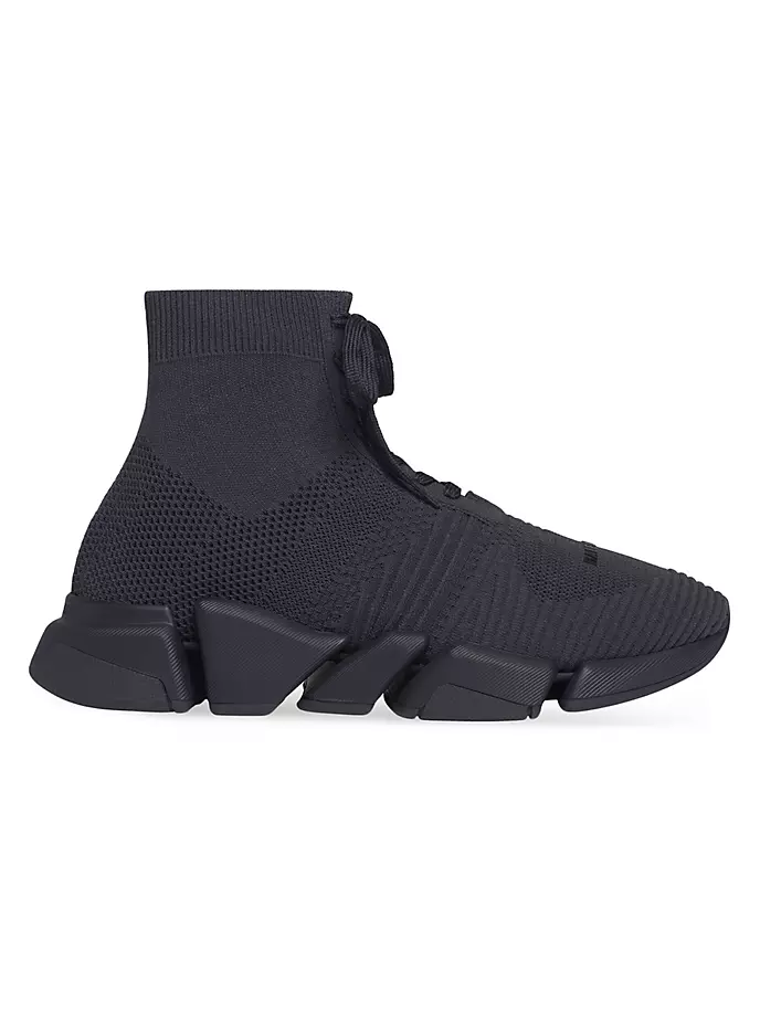 

Кроссовки Speed 2.0 из переработанного трикотажа на шнуровке Balenciaga, антрацит