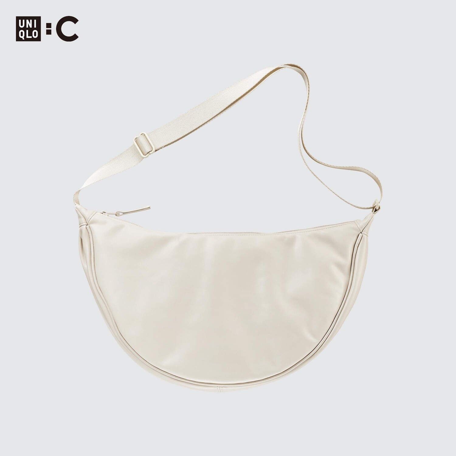 

Сумка круглая Uniqlo на плечо, молочный