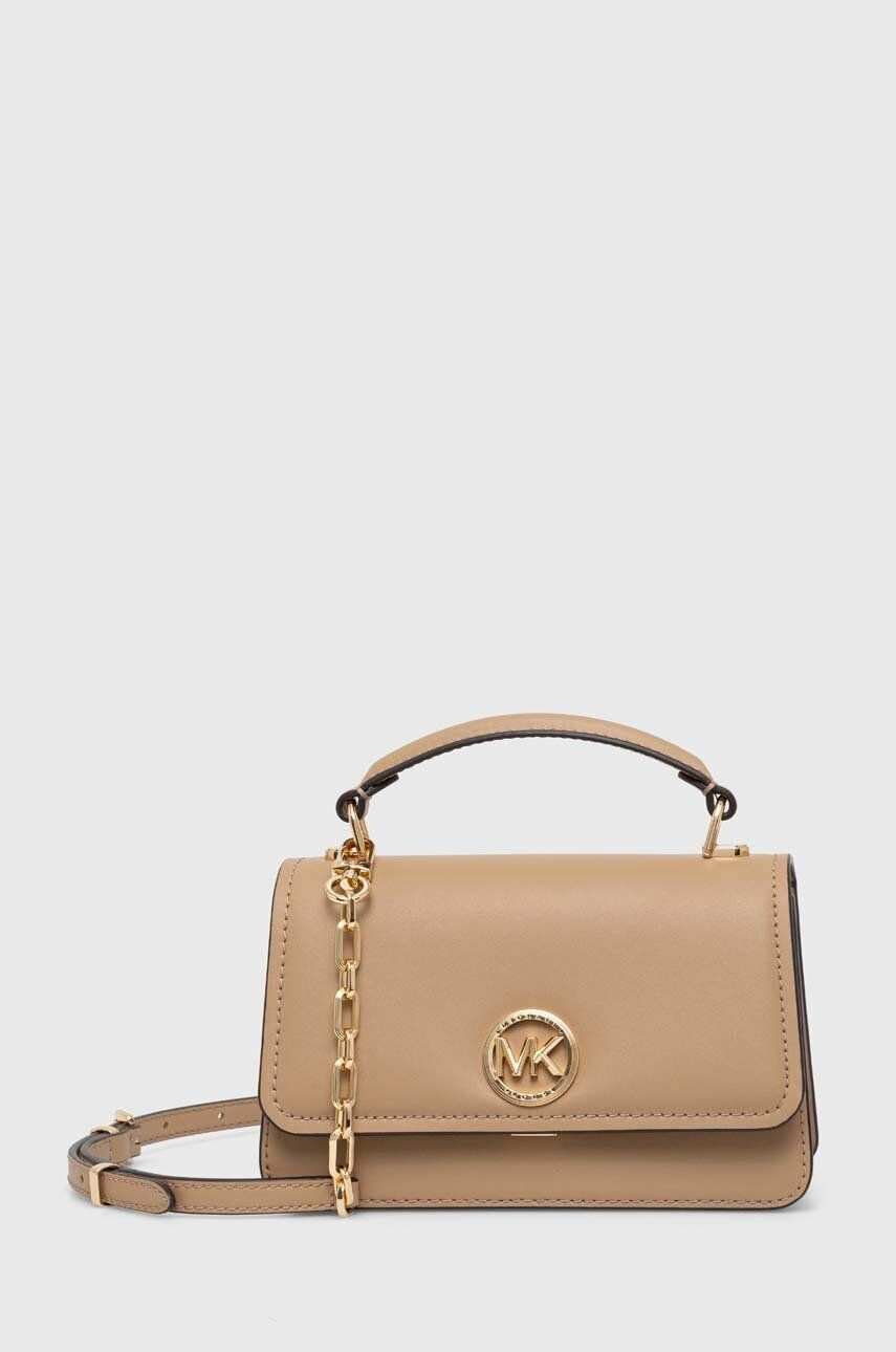 

Кожаная сумка MICHAEL Michael Kors, бежевый