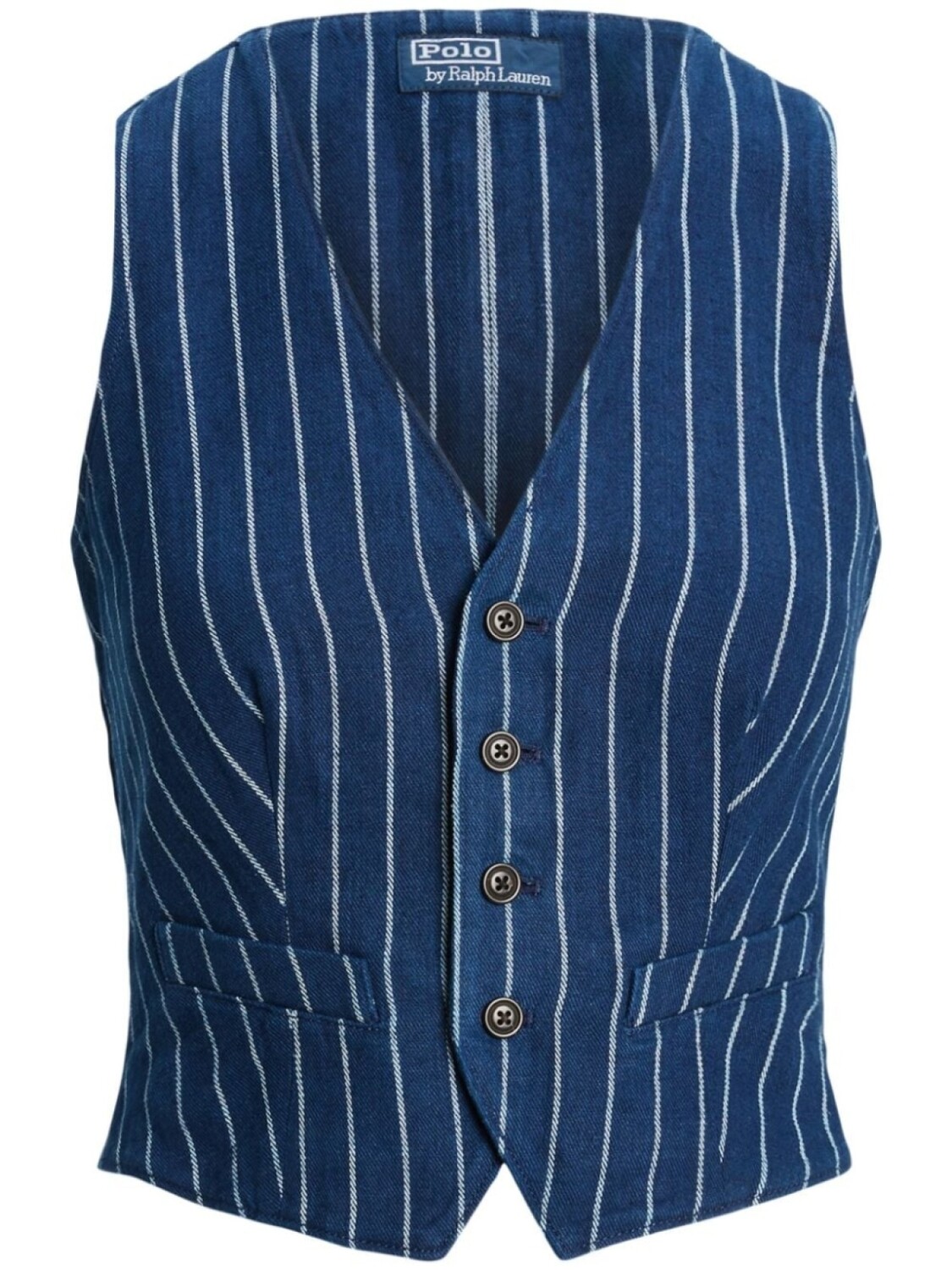 

Polo Ralph Lauren джинсовый жилет в полоску, синий