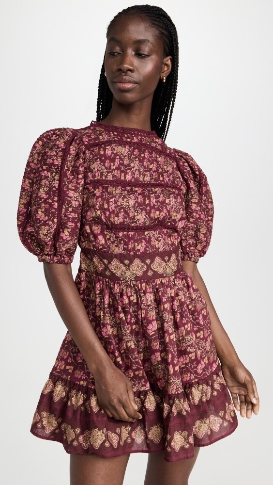 

Платье Sea Giulia Print Puff Sleeve Pintucked