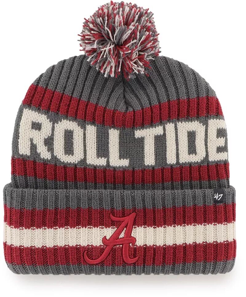 

Мужская темно-серая вязаная шапка Bering '47 Alabama Crimson Tide