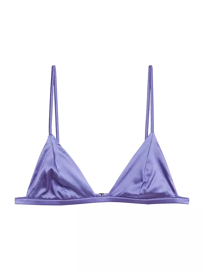 

Роскошный бюстгальтер с треугольными чашками Fleur Du Mal, цвет periwinkle