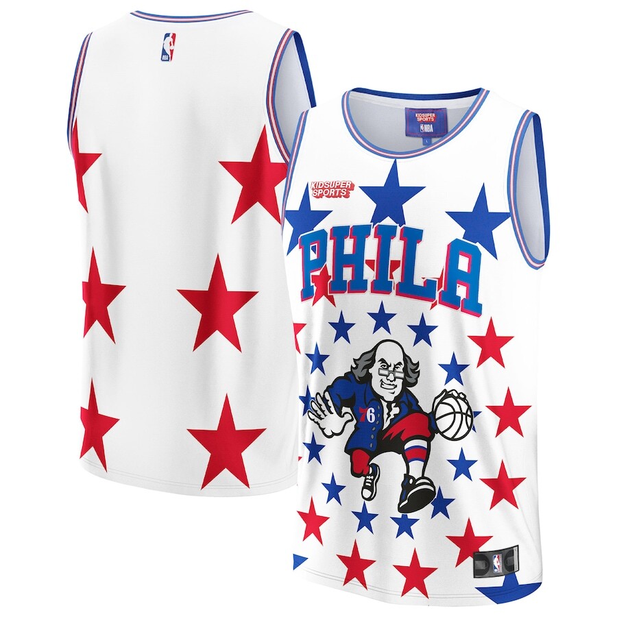 

Джерси KidSuper Philadelphia 76Ers, белый